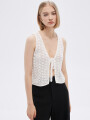 Tops Titik Marfil / Off White