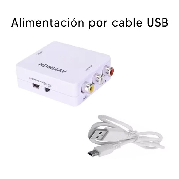 Adaptador Conversor Treqa Hdmi/rca Hdv 553 ADAPTADOR TREQA HDMI/RCA HDV 553