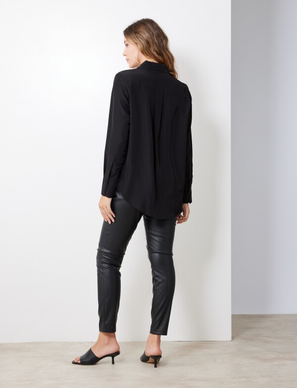 Camisa Saten NEGRO