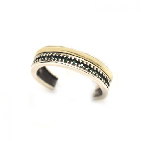 Anillo en Oro y Plata 925 con Zirconias Anillo en Oro y Plata 925 con Zirconias