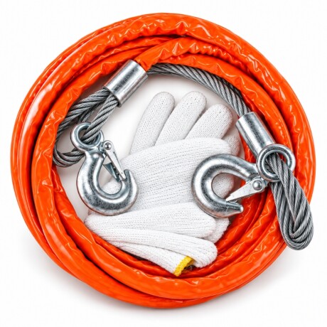 DINGQI CABLE DE REMOLQUE ACERO 12MM x 4M Dingqi Cable De Remolque Acero 12mm X 4m