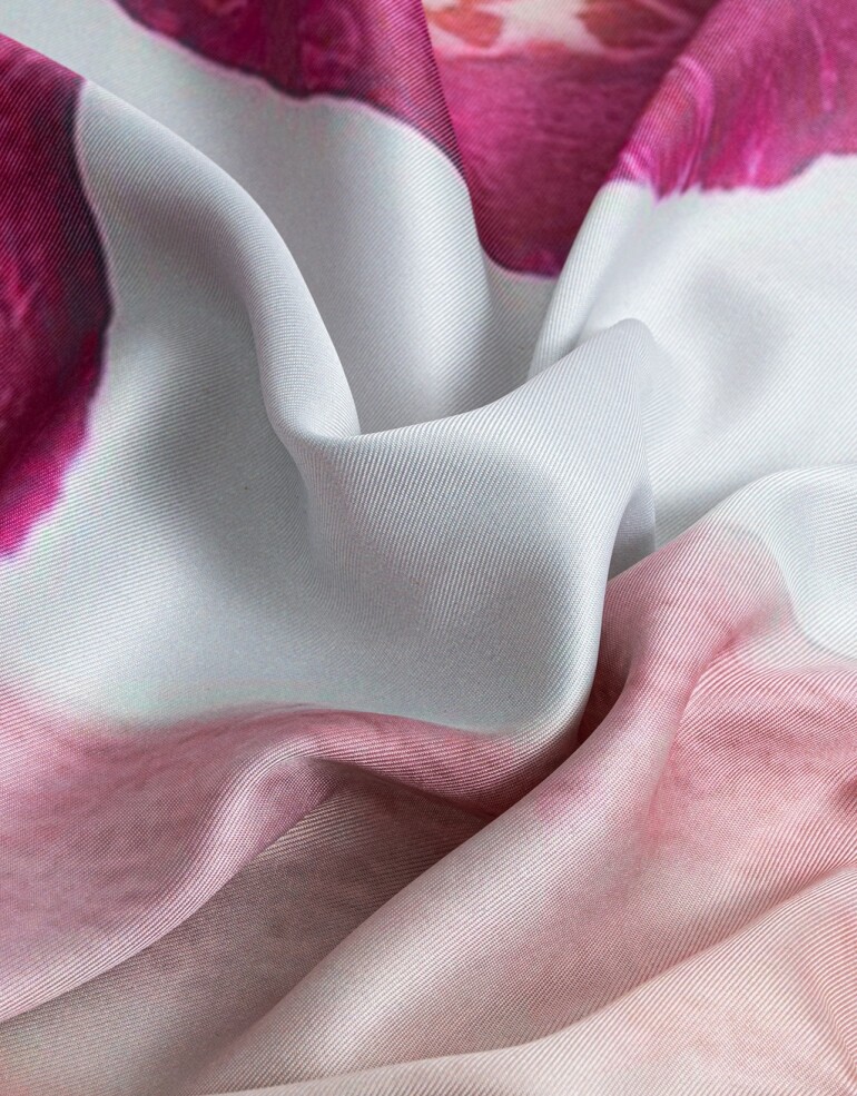 Pañuelos Raso Flores Pañuelo De Material Reciclado - Estampado Flores