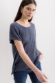 Blusa Athenia Azul Lurex