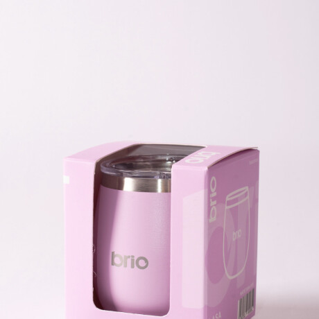 Set De Termo 750 Ml Y Mate Con Tapa brio Acero Inox Lavanda