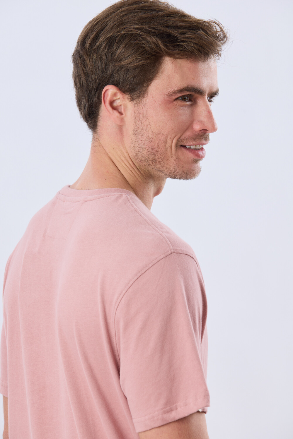 REMERA ESTAMPADA DE ALGODÓN Rosa