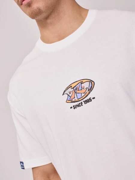 T-SHIRT RUSTY MUNKE BLANCO