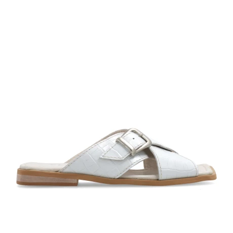 SANDALIAS CUERO ZARINA BLANCO