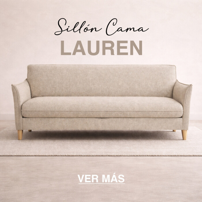Sillón Cama Lauren c/Baúl Beige