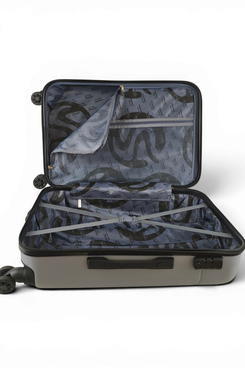Valija mediana ABS (fibra) de 24" Gris