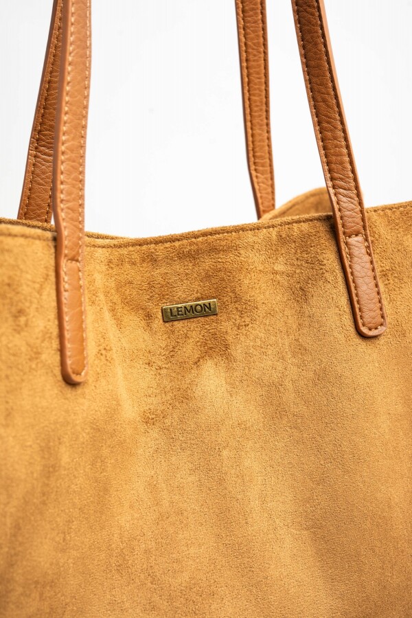 Travel Bag Gamuza Vegana Camel