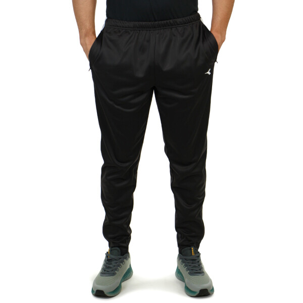 Pantalón Deportivo Hombre Diadora Dry Fit Negro-blanco