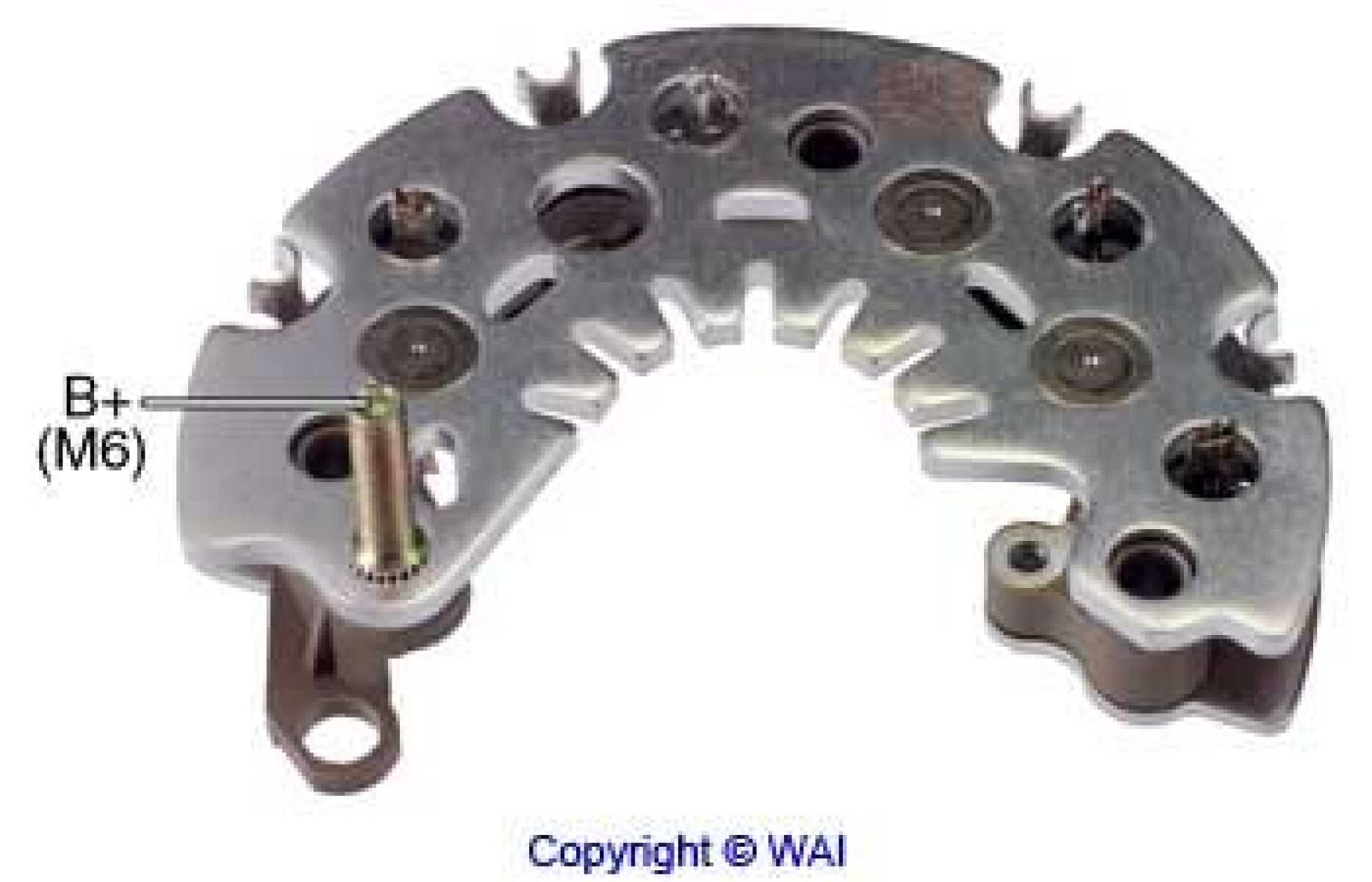 PLACA RECTIFICADORA - ALT. MARELLI CASE-FORD-LAND ROVER TRANSPO 