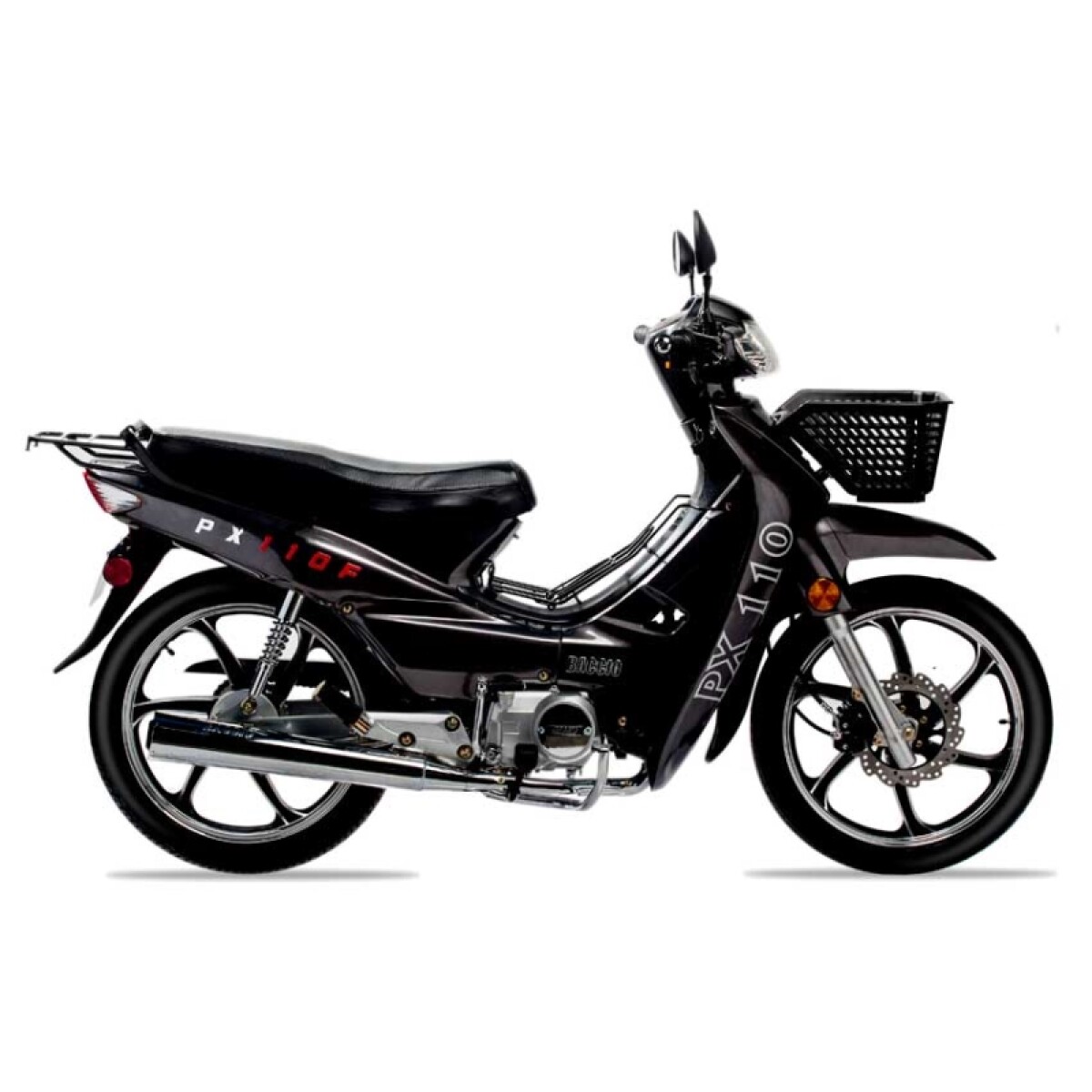 Moto Baccio Cub Px110 F Llanta De Aleacion - Gris 