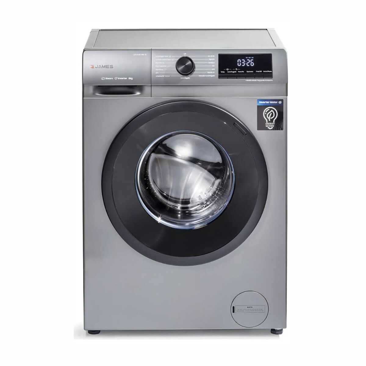 Lavarropas James - Inverter Silver Lr 8140 8kg 