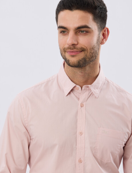 CAMISA LISA DE ALGODÓN Rosa