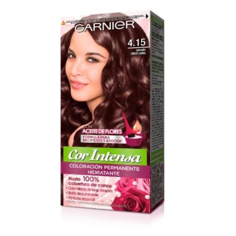 Tinta Nutrisse Color Intense 415 Castaño Cenizo | Color Castaño con Tonalidad Ceniza Tinta Nutrisse Color Intense 415 Castaño Cenizo | Color Castaño con Tonalidad Ceniza