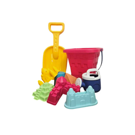 Set de Playa con Balde – Juguete Infantil con Palita y Moldes Fucsia