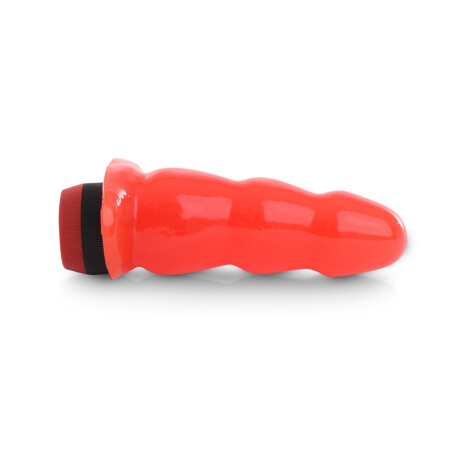 Plug Anal Escalonado Con Vibrador Rojo