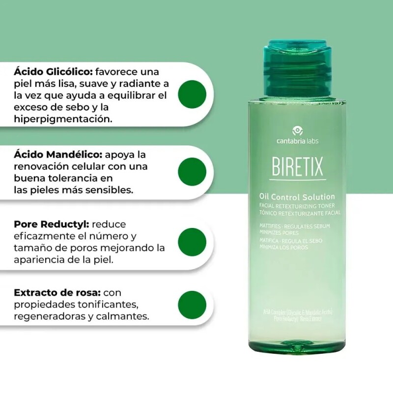 Tónico Cantabria Biretix Oil Control Solution 100 Ml. Tónico Cantabria Biretix Oil Control Solution 100 Ml.