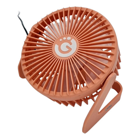 Mini Ventilador Usb Goldtech Oficina Hogar Escritorio Variante Color Ocre