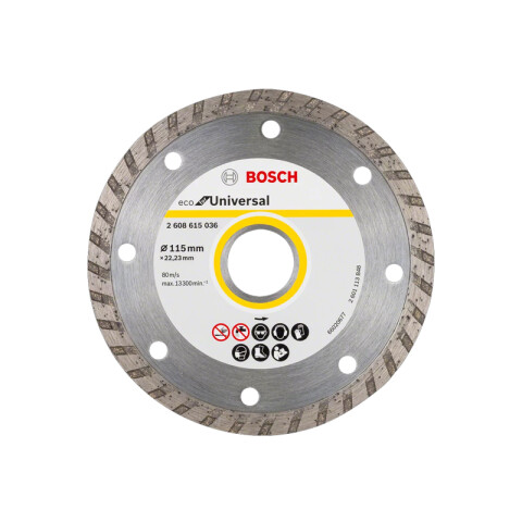 Disco diamantado segmentado turbo Ø115mm Eco Bosch BS3238