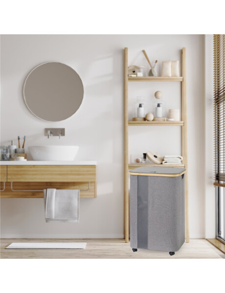 CESTO ORGANIZADOR C/TAPA 40.5*33X65CM EX TELA GRIS CESTO ORGANIZADOR C/TAPA 40.5*33X65CM EX TELA GRIS