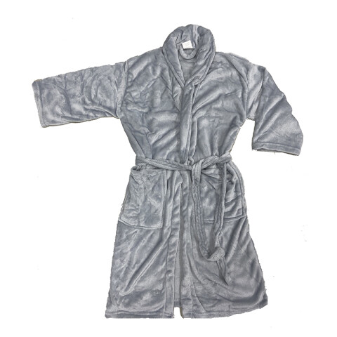 Bata de Cama Microfibra Home Class Talle P al XG GRIS