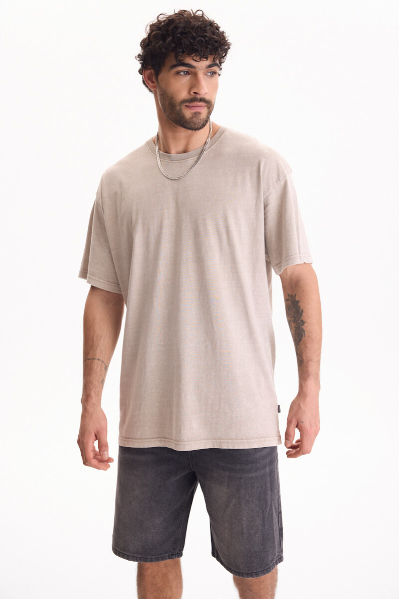 Remera Downtown - Beige 