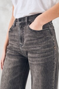 Jean Wide Denim Gris