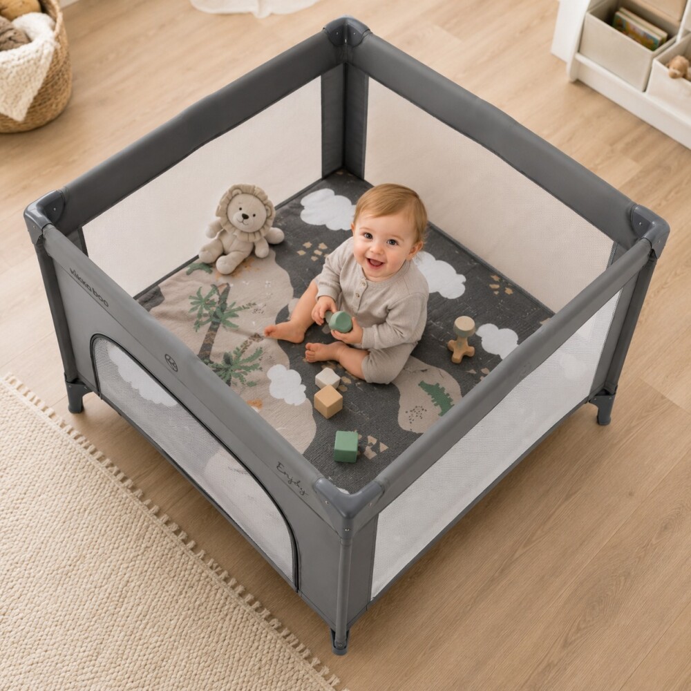 Corral ENJOY KIKKABOO gris africa