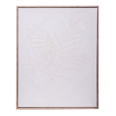CUADRO LIENZO-Y-MDF BLANCO FOAM I