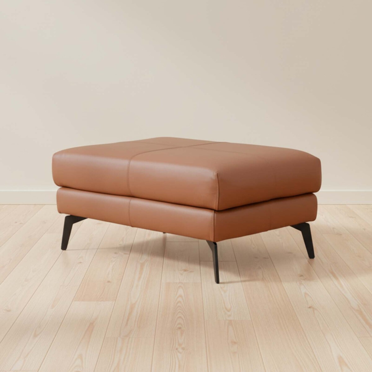 PUFF - CUERO-100-NATURAL MARRON WESSEX CARAMELO 