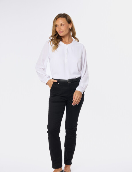 PANTALÓN SKINNY DE GABARDINA Negro