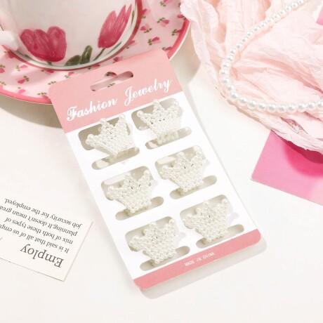 Set De Broches X6 Perlas Set De Broches X6 Perlas