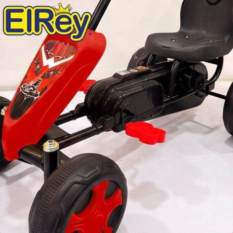 Auto Go Karting Pedal Infantil Cuatriciclo Carrera Rojo