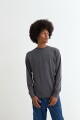 Remera cuello redondo GRIS
