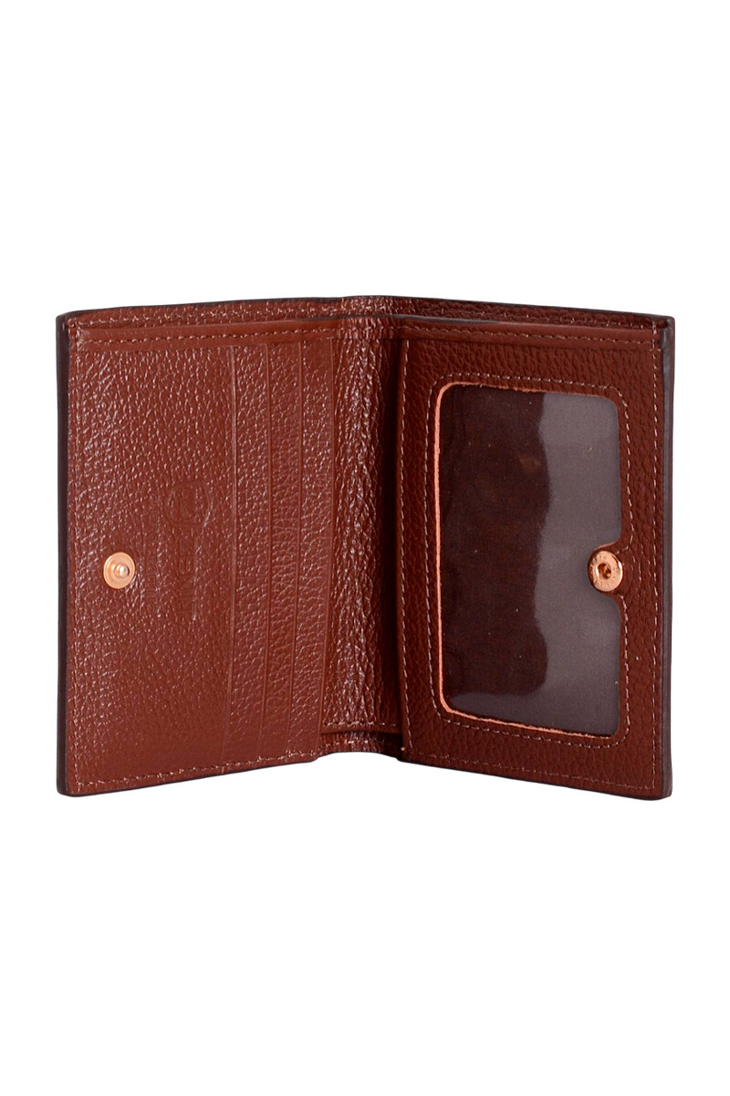 BILLETERA CORTA CUERO TOSTADO BILLETERA CORTA CUERO TOSTADO