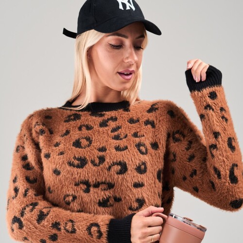 Buzo Animal Print Slowly Brown/black