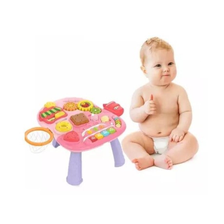 Caminador Monopatín Huanger 4 en 1 Buggy Mesa de Juegos ROSA