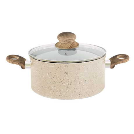 Olla Antiadherente 24X11Cm 5L Apto Induc Beige