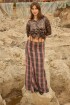 Long Scottish Skirt Verde / Rosa