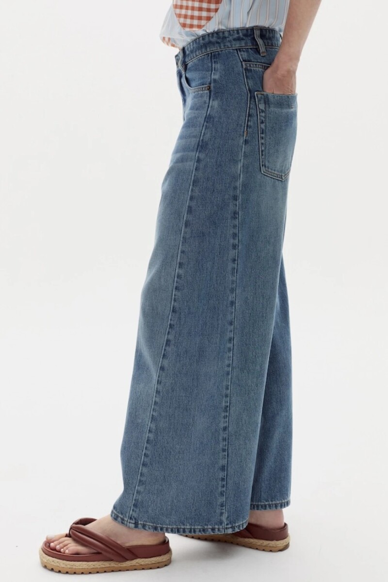 PANTALÓN LIDO EN DENIM Azul