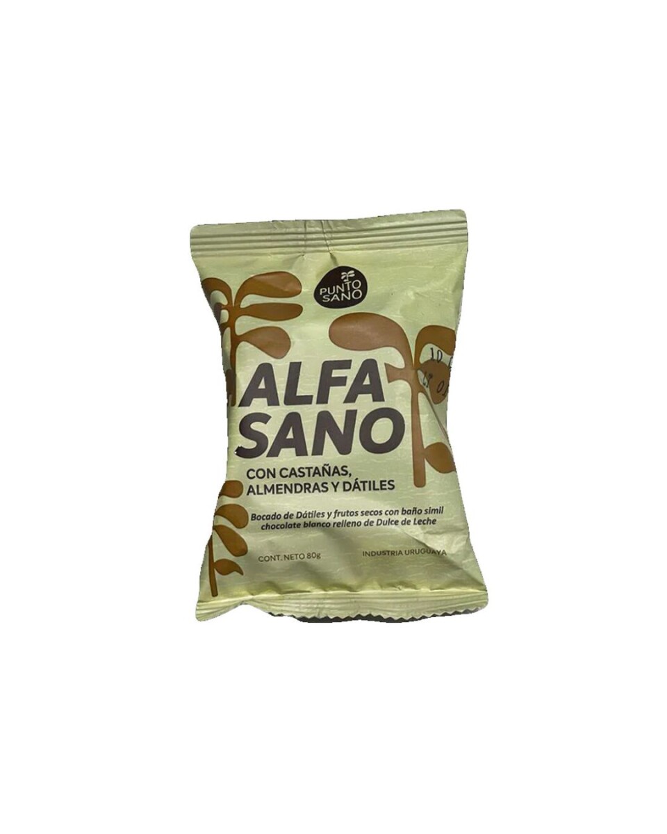 Alfajor Alfasano 85gr Caja x8 unidades Punto Sano - Chocolate Blanco 