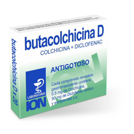 Butacolchicina D 20 Comprimidos Butacolchicina D 20 Comprimidos