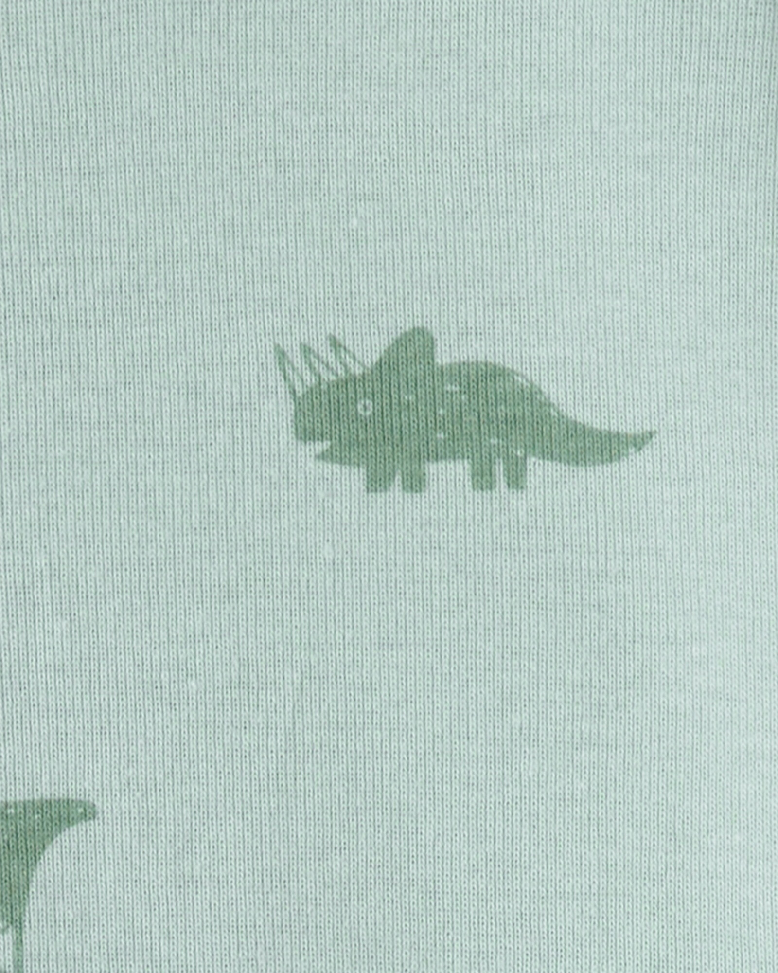 Pijama enterito de algodón con pie, verde, diseño dinos. Talles 12-24M Pijama enterito de algodón con pie, verde, diseño dinos. Talles 12-24M