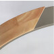 Luminaria Luz Fria Plafon Led Diám 30cm Metal Y Madera Gris