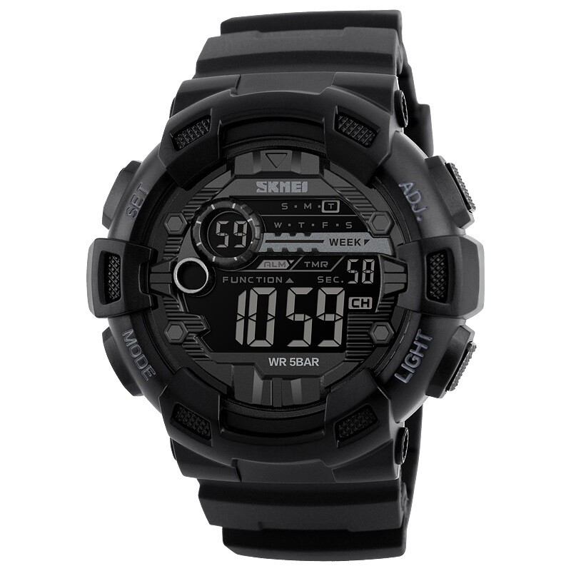 Reloj Skmei 1243BK Deportivo para Hombre Digital Negro Reloj Skmei 1243bk Deportivo Para Hombre Digital Negro