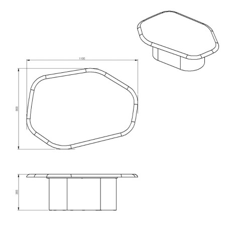 Conjunto de mesas de living Seixos Conjunto de mesas de living Seixos