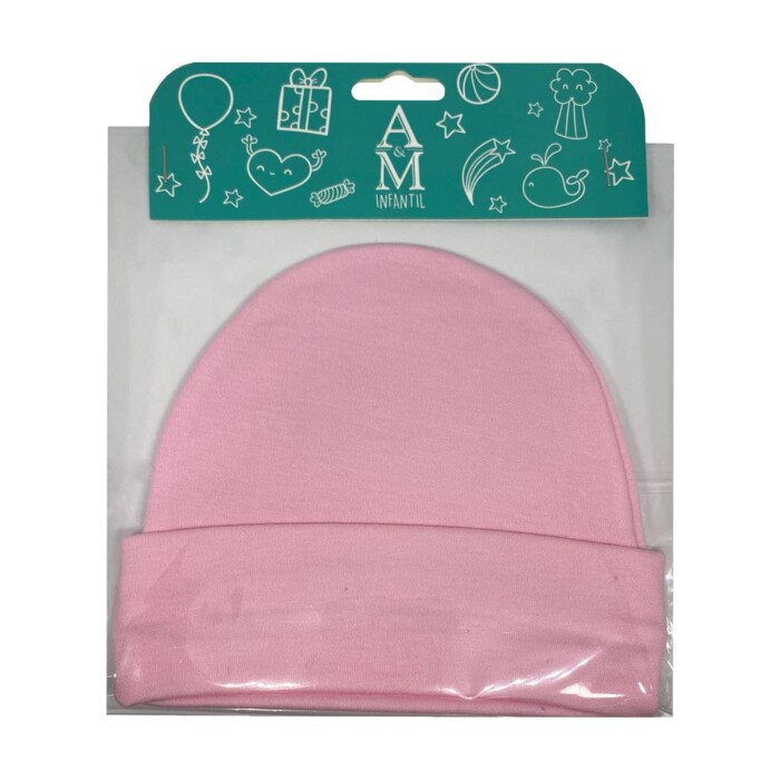A&M GORRO P/BEBE ROSADO LISO DM044 90135 única
