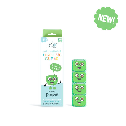 Set 4 cubos Glo Pals iluminados activados por agua PIPPA